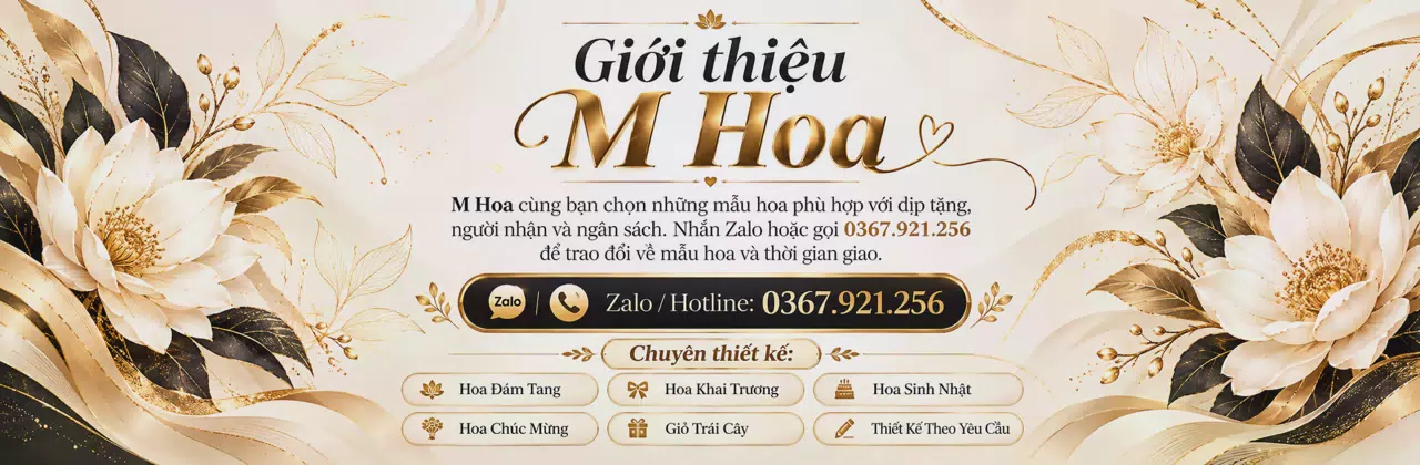 Ảnh bìa Shop hoa tươi Phường Hoà Lợi Hồ Chí Minh - Để lời nhắn thêm dịu dàng